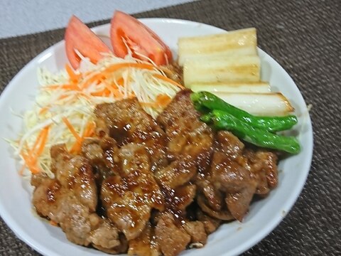 めんつゆで簡単味付け！「  豚肉のしょうが焼き 」